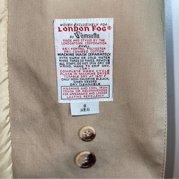 Vintage London Fog Classic Trench - Picture 8 of 16